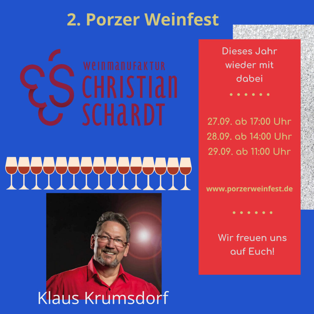 Ankündigung 2. Porzer Weinfest